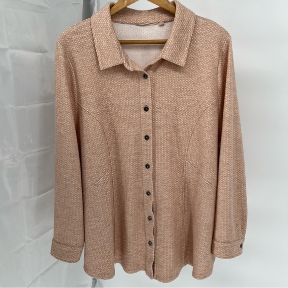 Soft Surroundings Womens Patterned Jacket Size XXXL Soft Stretch - Picture 1 of 9